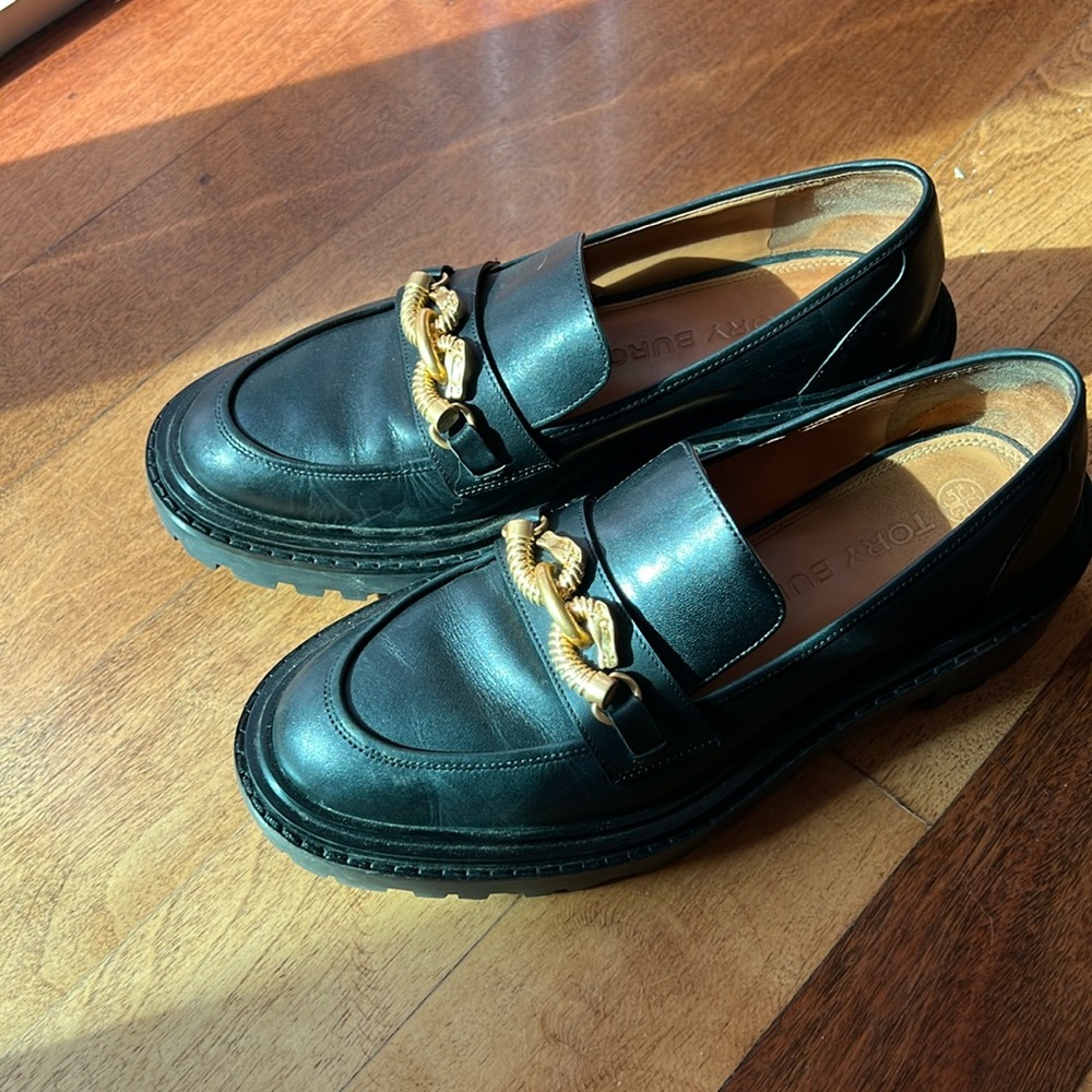 Tory Burch Jessa lug sole loafers